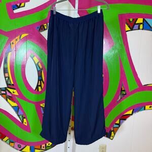 Roaman's, Navy Blue Wide-Leg Pants. Size 16W. Have been hemmed